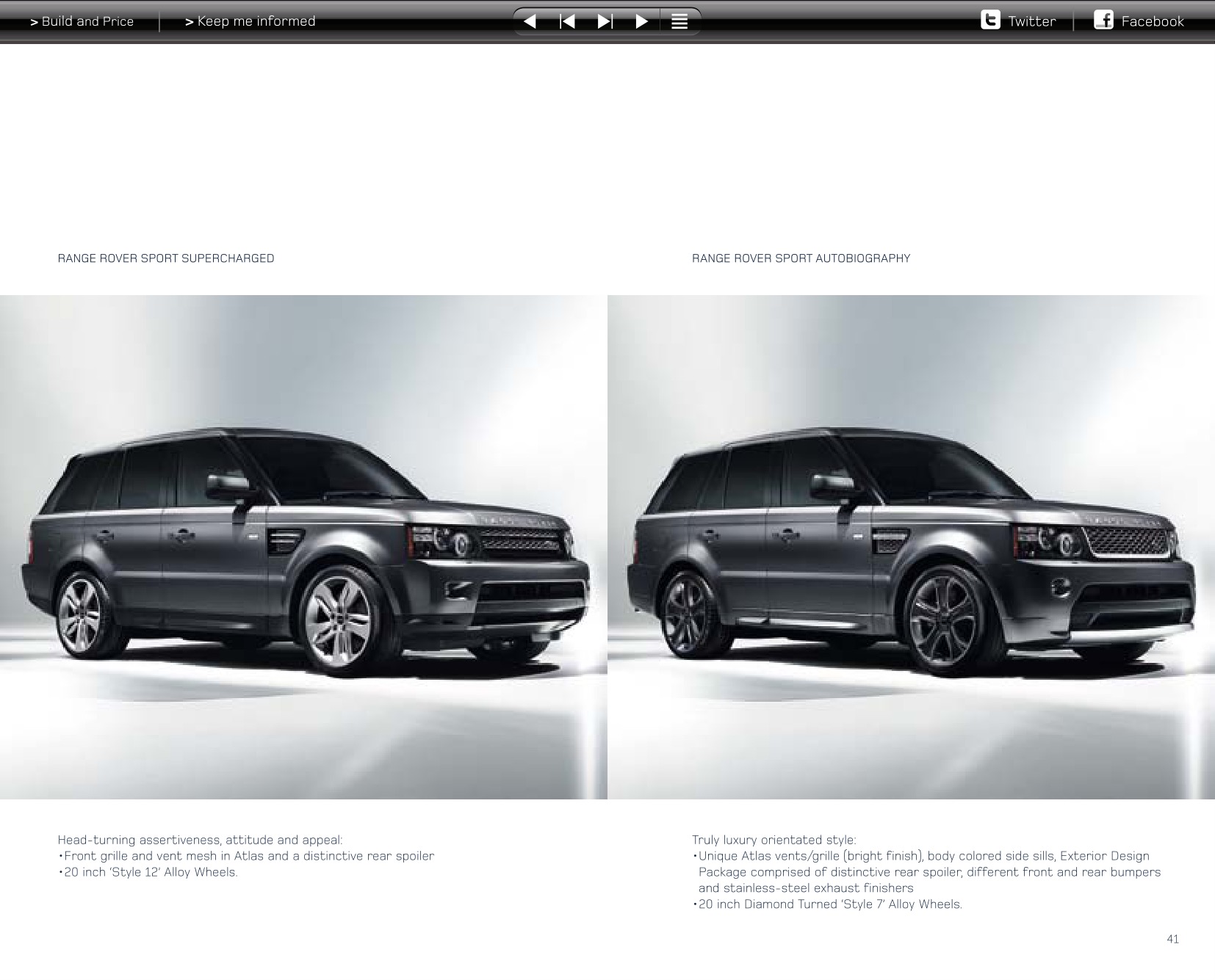 2013 Range Rover Sport Brochure Page 39